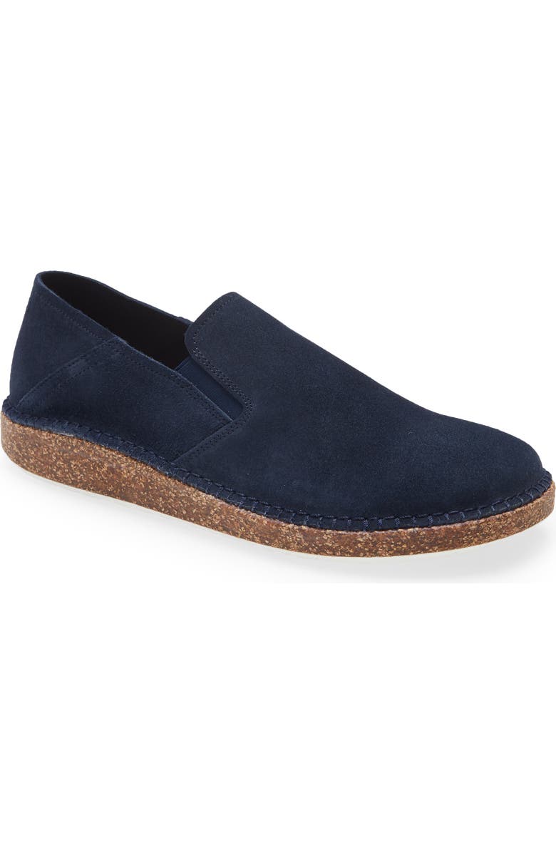 Birkenstock Callan Convertible Heel Loafer, Main, color, Navy Suede