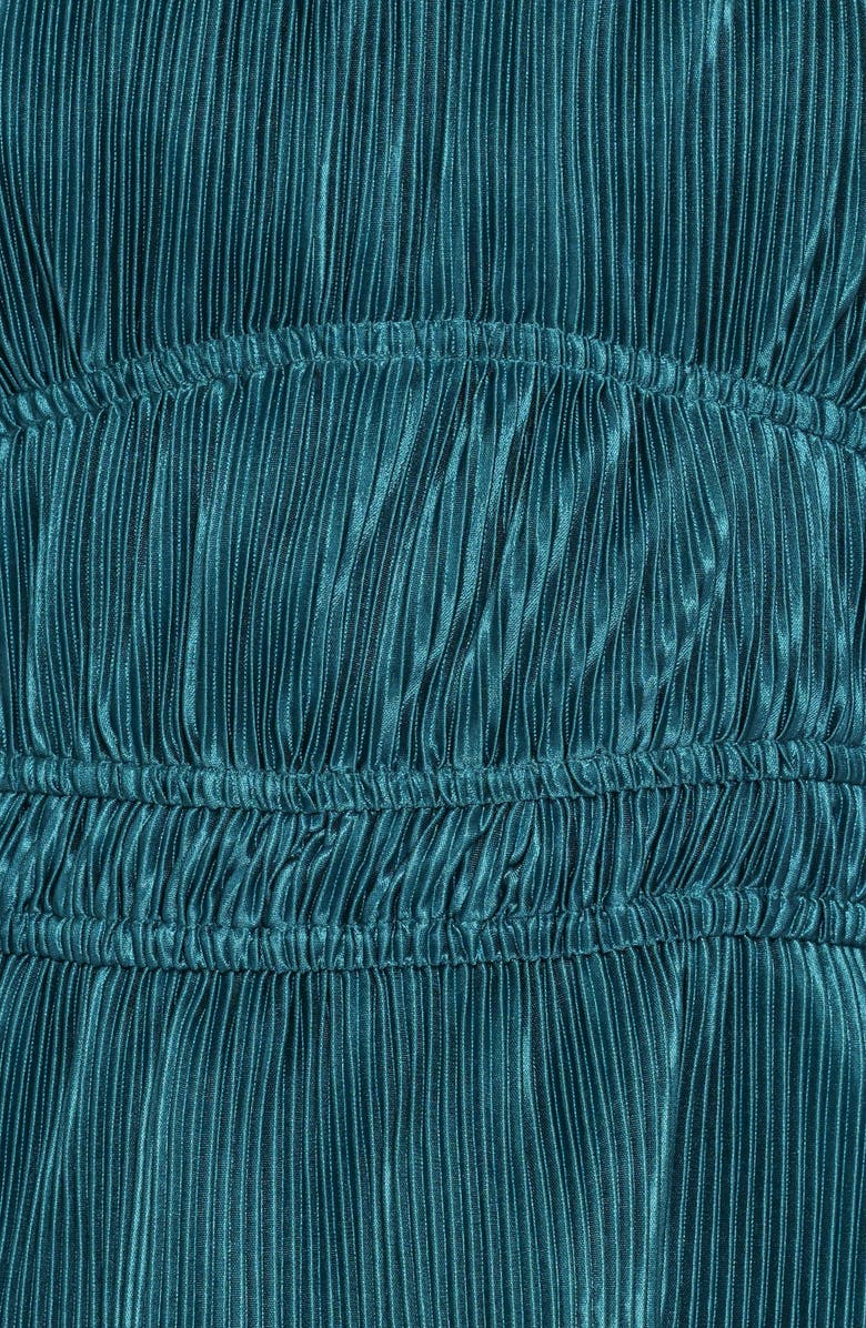 Petal & Pup Ceppia Plissé Long Sleeve Top, Alternate, color, Green