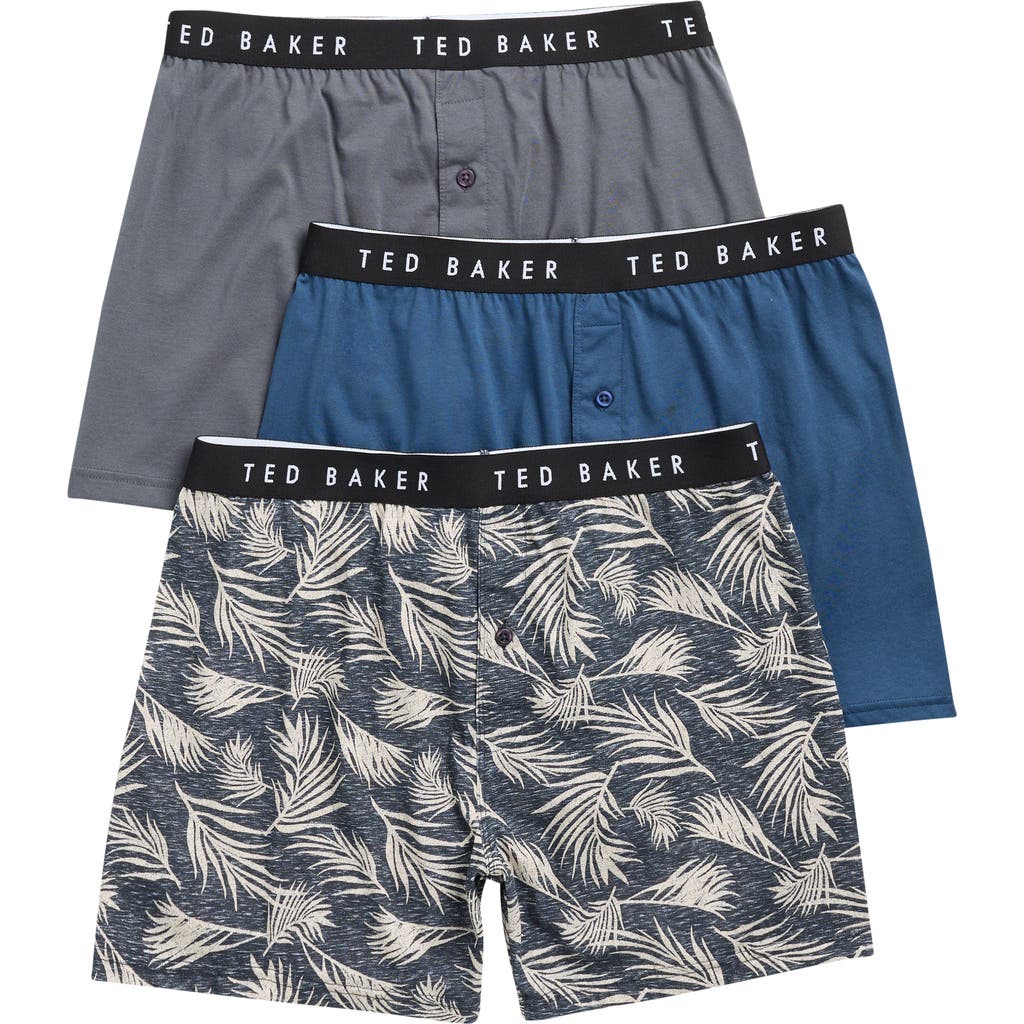 Ted Baker Assorted 3-pack Knit Boxers In Multi
