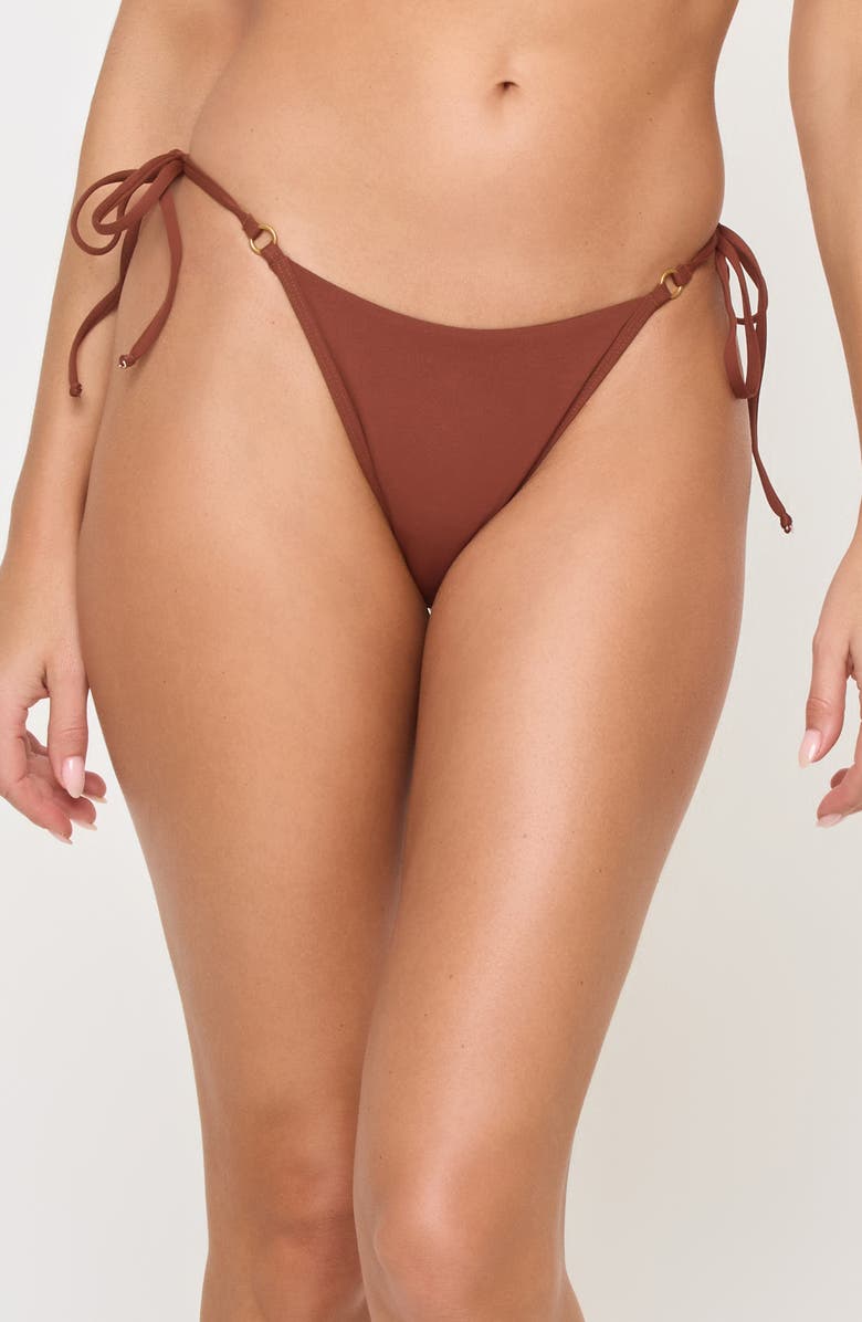 LSPACE Banning Tanga Bikini Bottoms, Main, color, Tobacco