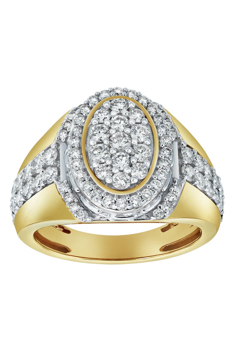 LuvMyJewelry Ice Bowl 14K Yellow Gold Diamond Men Statement Ring - 2.01ct., Main, color, 14K Yellow Gold