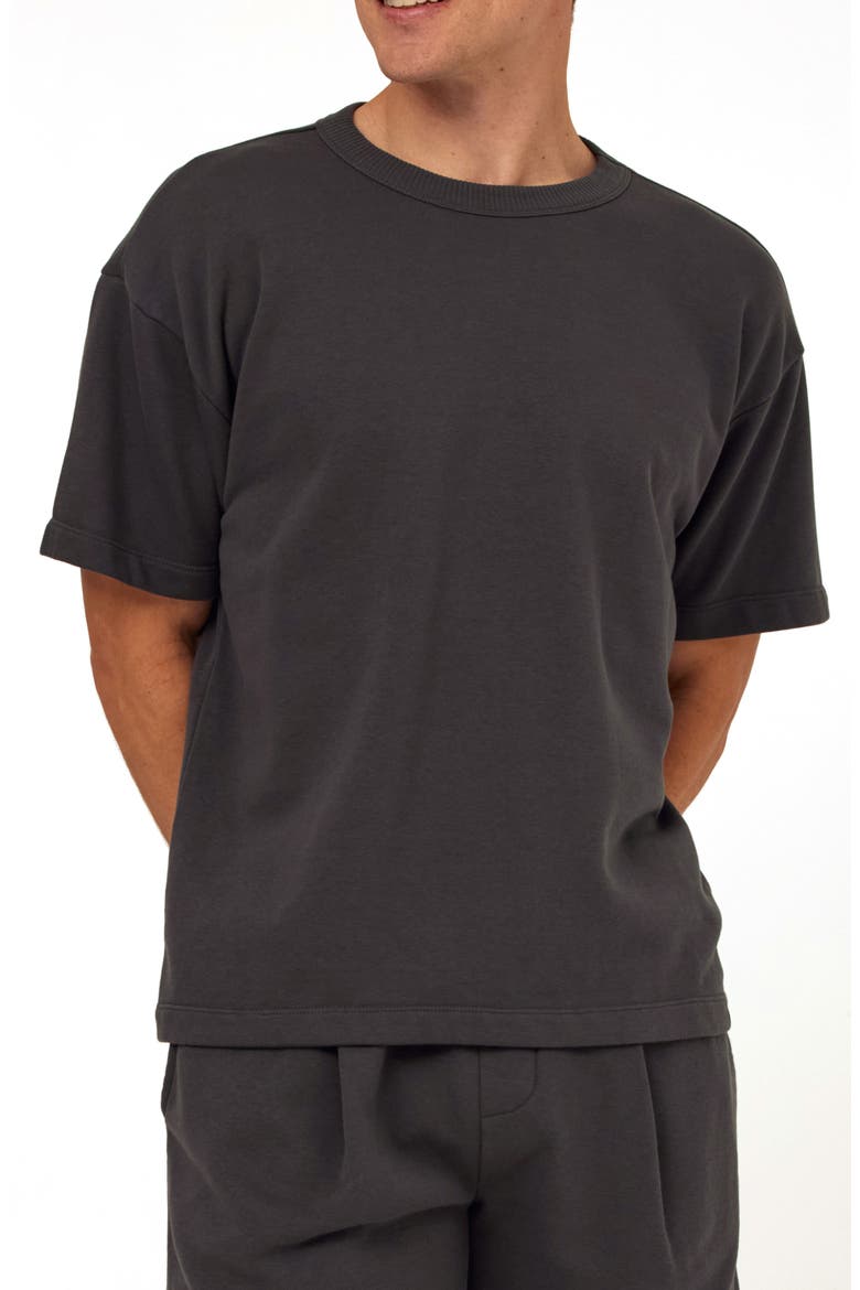 Maxwell Cotton Blend T-Shirt, Main, color, CARBON
