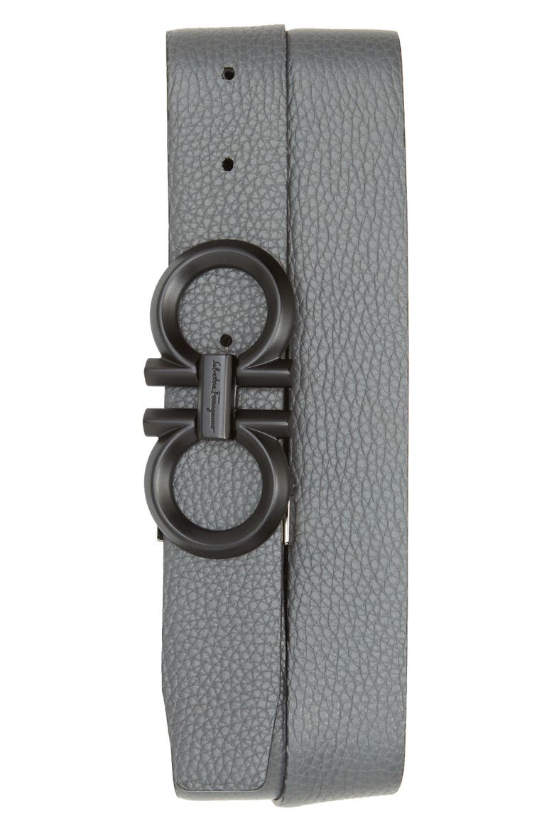 Reversible Leather Belt, Alternate, color, NERO / ASFALTO GREY