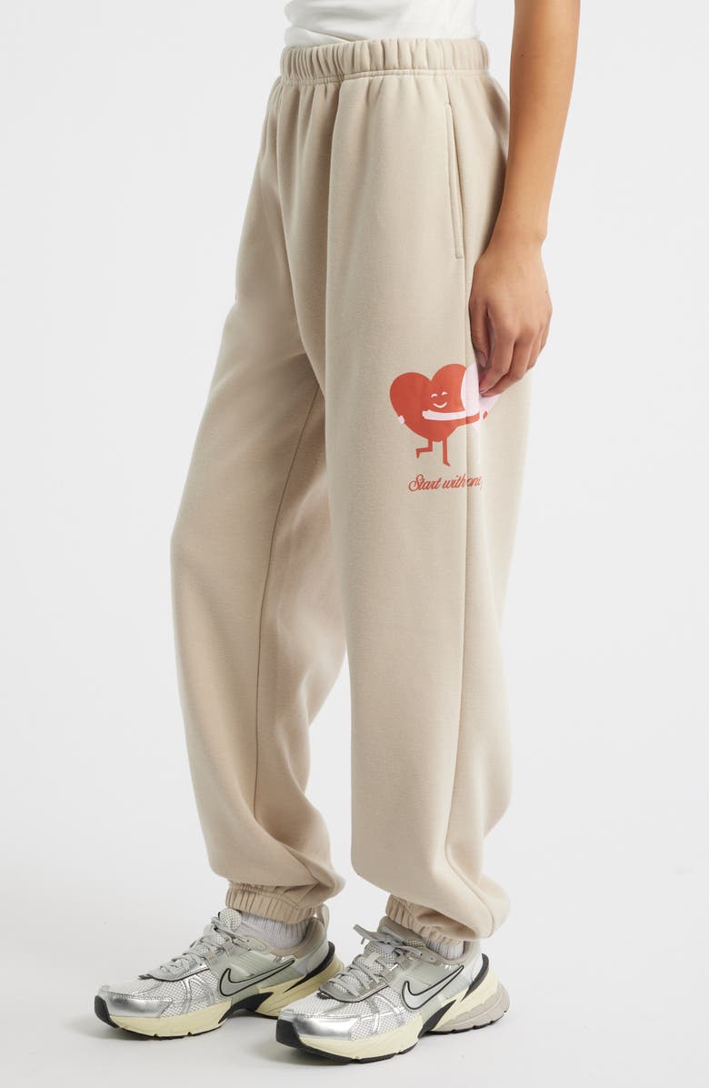 THE MAYFAIR GROUP Everyone Matter Graphic Joggers, Alternate, color, Taupe