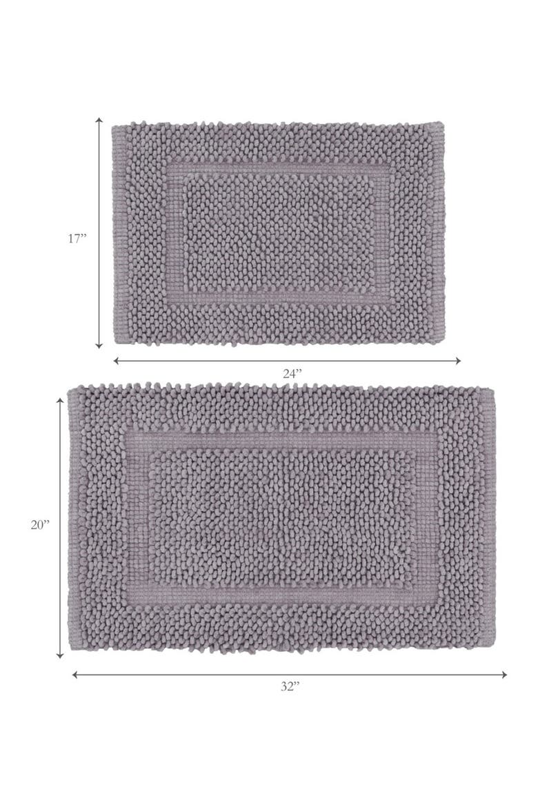 Sophie 2-Piece Bath Mat Set, Alternate, color, CHARCOAL GREY