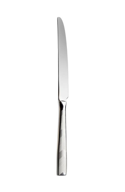Table Knives ZIG ZAG Set of 6  Steel L 9.25"