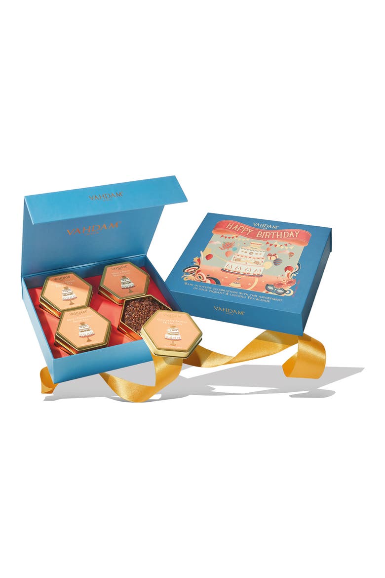 Happy Birthday Assorted Teas Gift Set, Alternate, color, DARK BLUE