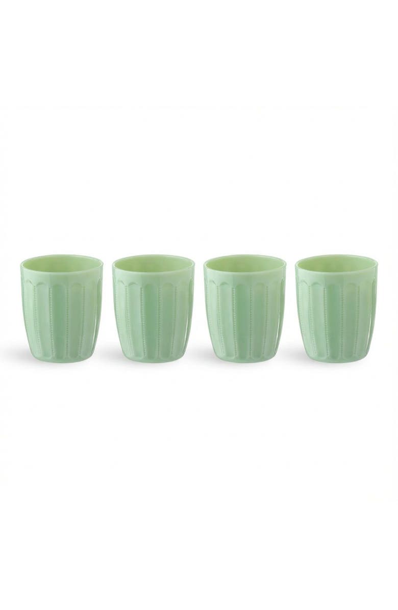 Zsa Zsa Zsu Henan Glass Water Glass 8 Oz. Set Of 4, Main, color, Green