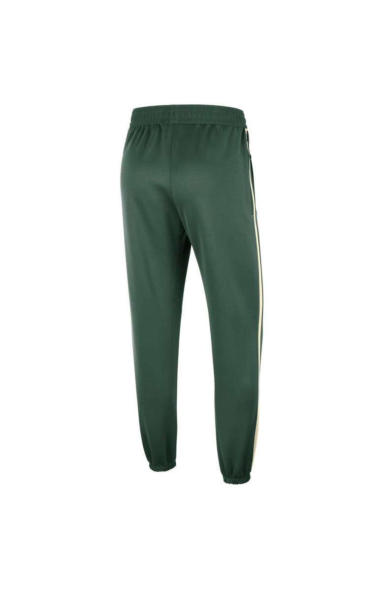 Nike Men's Nike Hunter Green Milwaukee Bucks 75th Anniversary Showtime On Court Performance Pants, Alternate, color, 