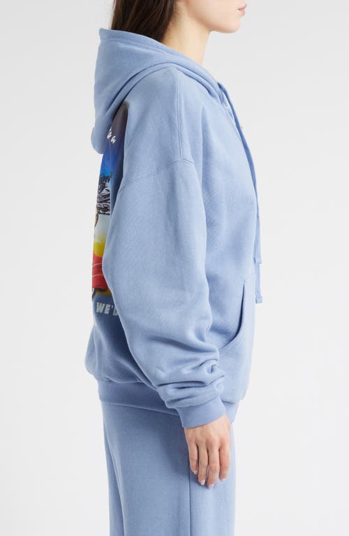 Boys Lie Along The Ride Harley Zip Hoodie In Blue