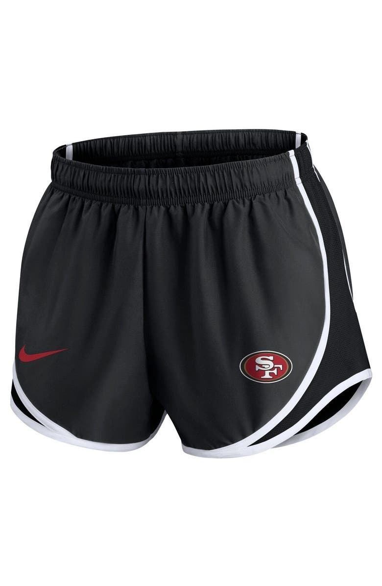 Nike Women's Nike Charcoal San Francisco 49ers Plus Size Logo Performance Tempo Shorts, Alternate, color, Charcoal