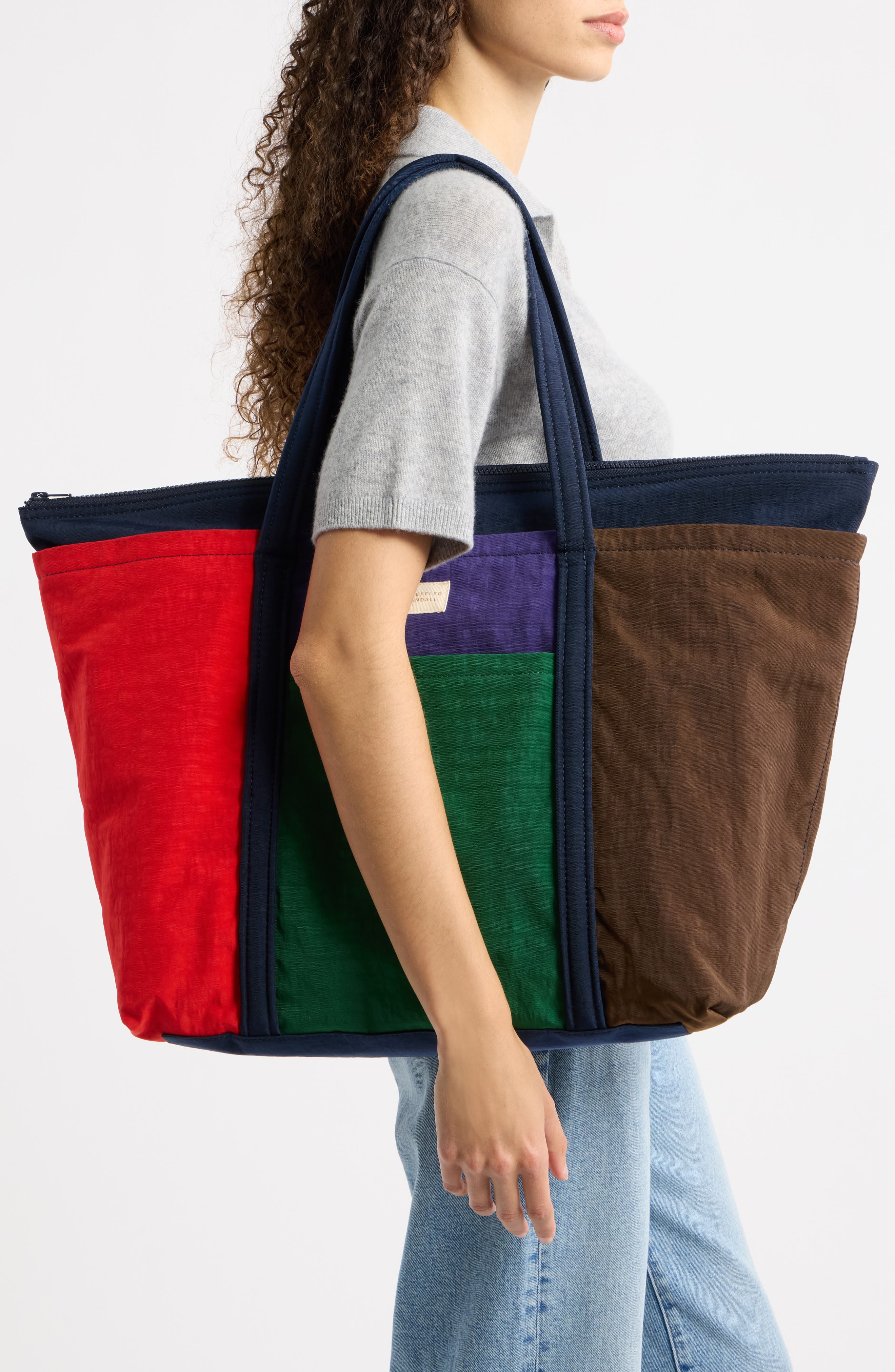 Dina Nylon Tote, Alternate, color, MULTI