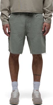 Hudson Jeans Cutoff Cotton Herringbone Carpenter Shorts