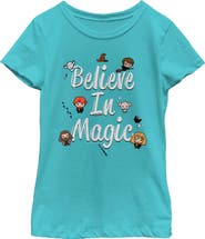 HARRY POTTER Girl's Harry Potter Believe In Magic  Graphic T-Shirt