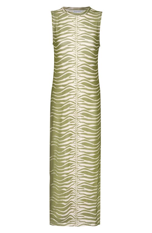 The Lulo Project Salty Sleeveless Maxi Dress In Green