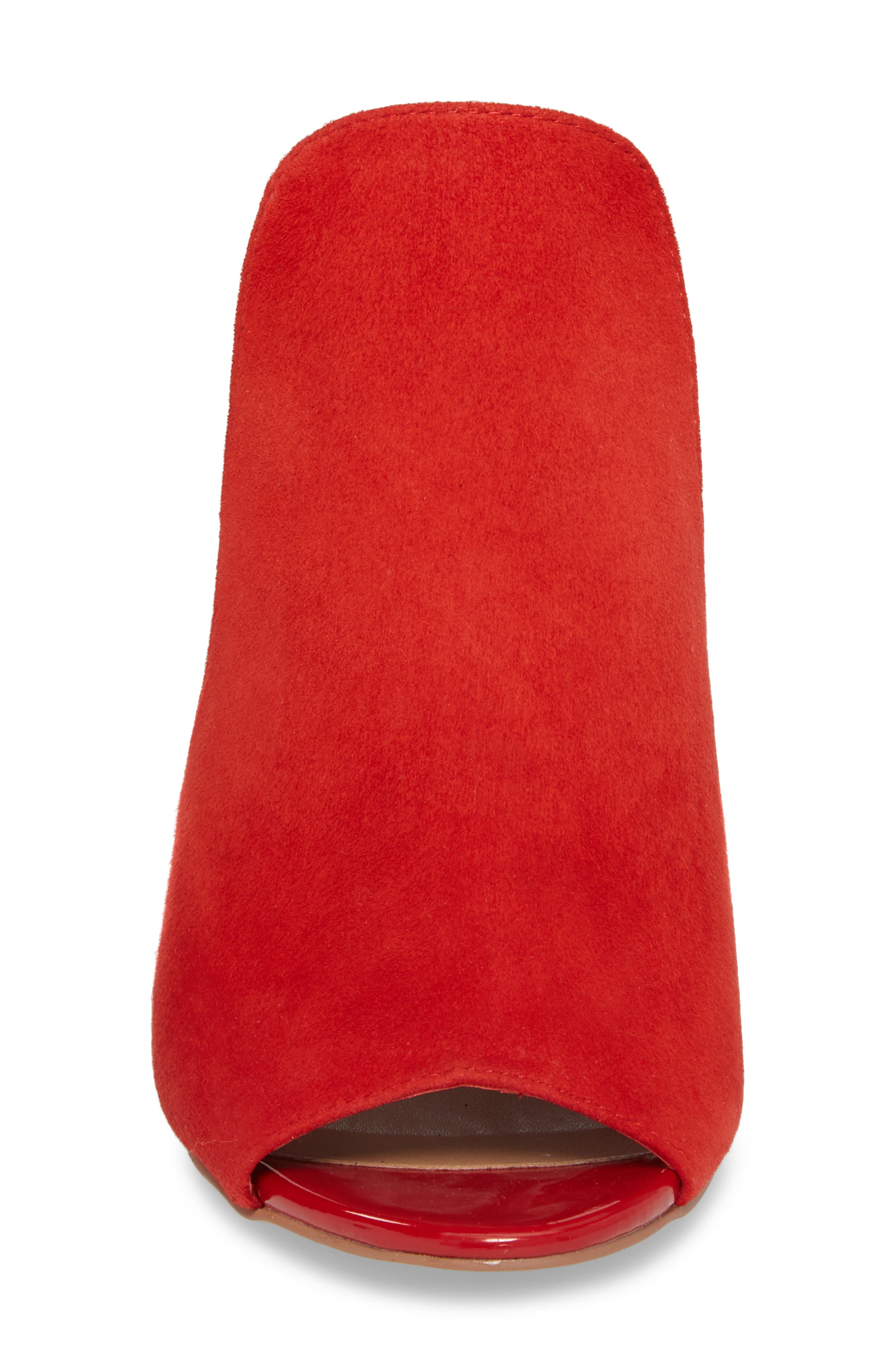 Sinful Sandal, Alternate, color, RED SUEDE