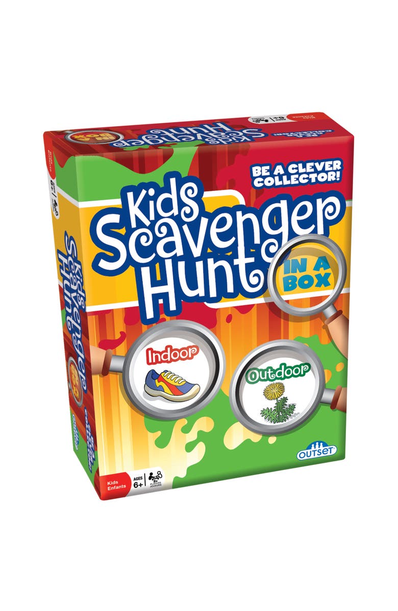 Outset Media Kids Scavenger Hunt An Active Game For Indoors Or Outdoors Ages 6+, Main, color, Multicolored