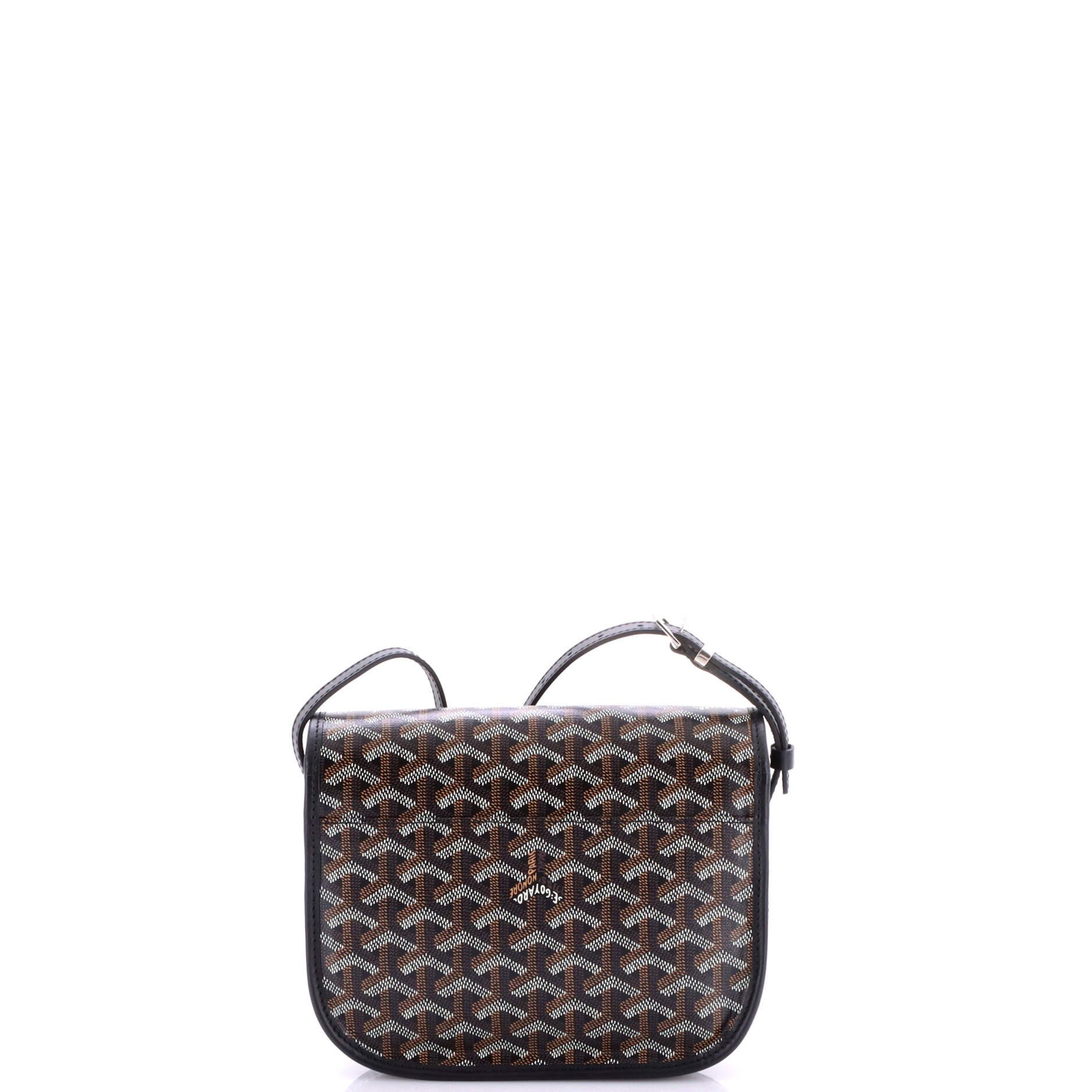 Belvedere Messenger Bag Coated Canvas with Leather PM, Alternate, color, Black