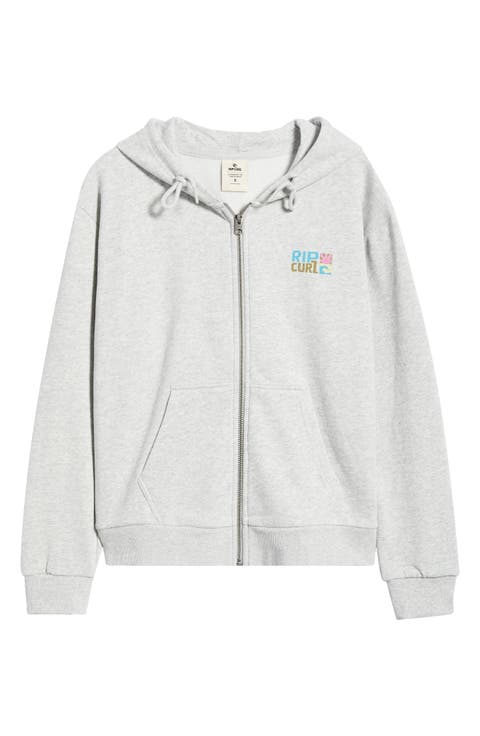 Catalina Island Front Zip Cotton Hoodie