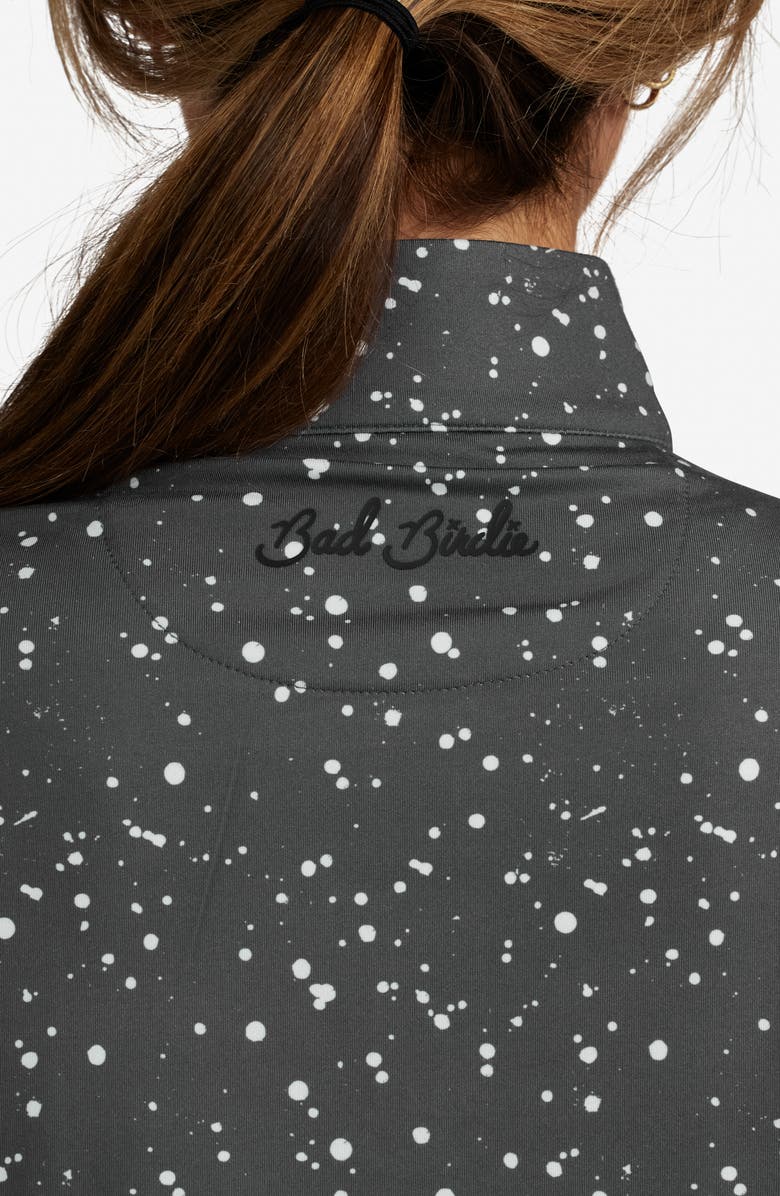 Bad Birdie Splatter Quarter Zip Performance Golf Pullover, Alternate, color, 
