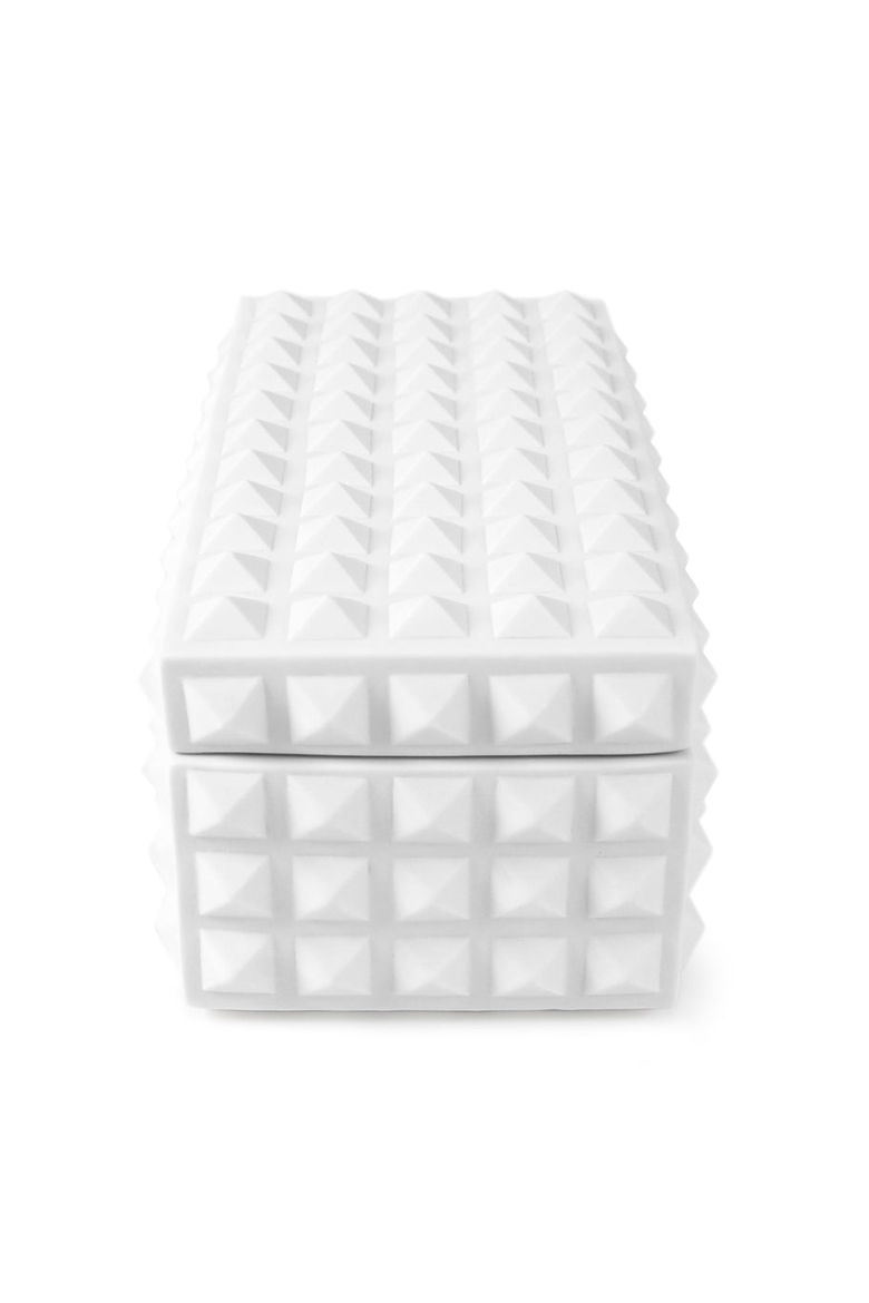 Charade Square Studded Box, Alternate, color, White