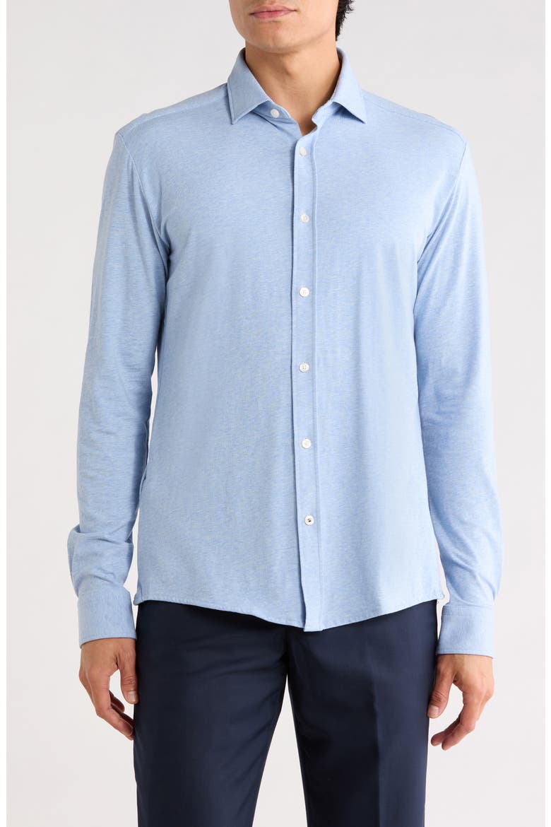 Roan Long Sleeve Button-Up Shirt, Main, color, LIGHT/ PASTEL BLUE