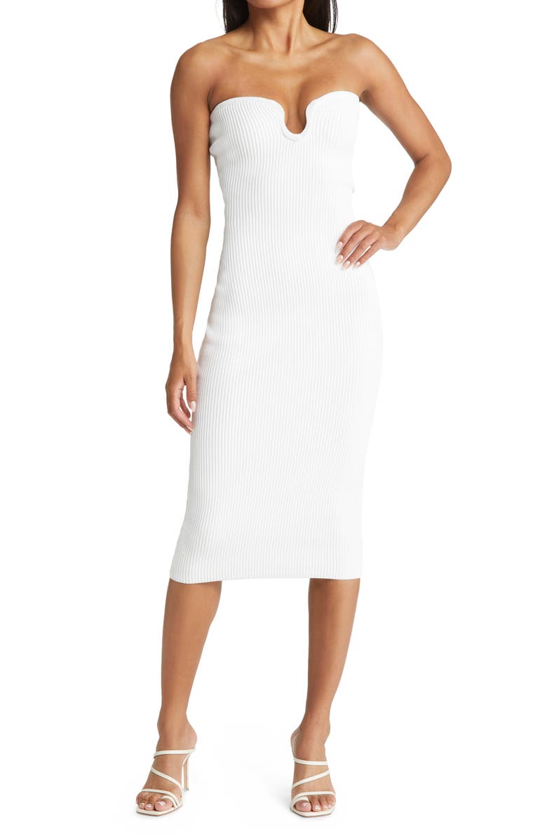 HOUSE OF CB Oriana Strapless Body-Con Dress, Main, color, 