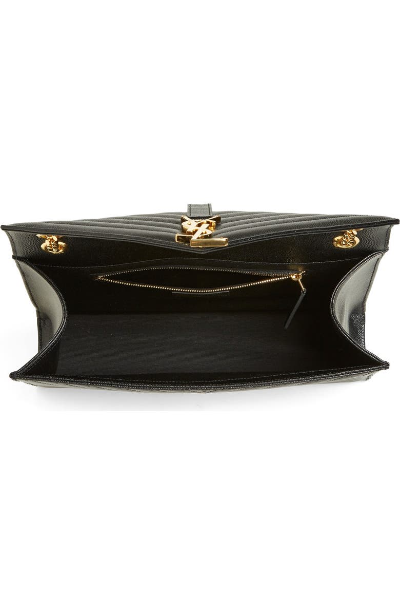 Saint Laurent 'Monogram' Leather Shoulder Bag, Alternate, color,