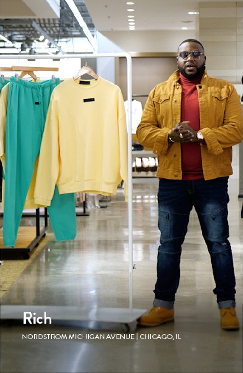 Cotton Blend Crewneck Sweatshirt, sales video thumbnail