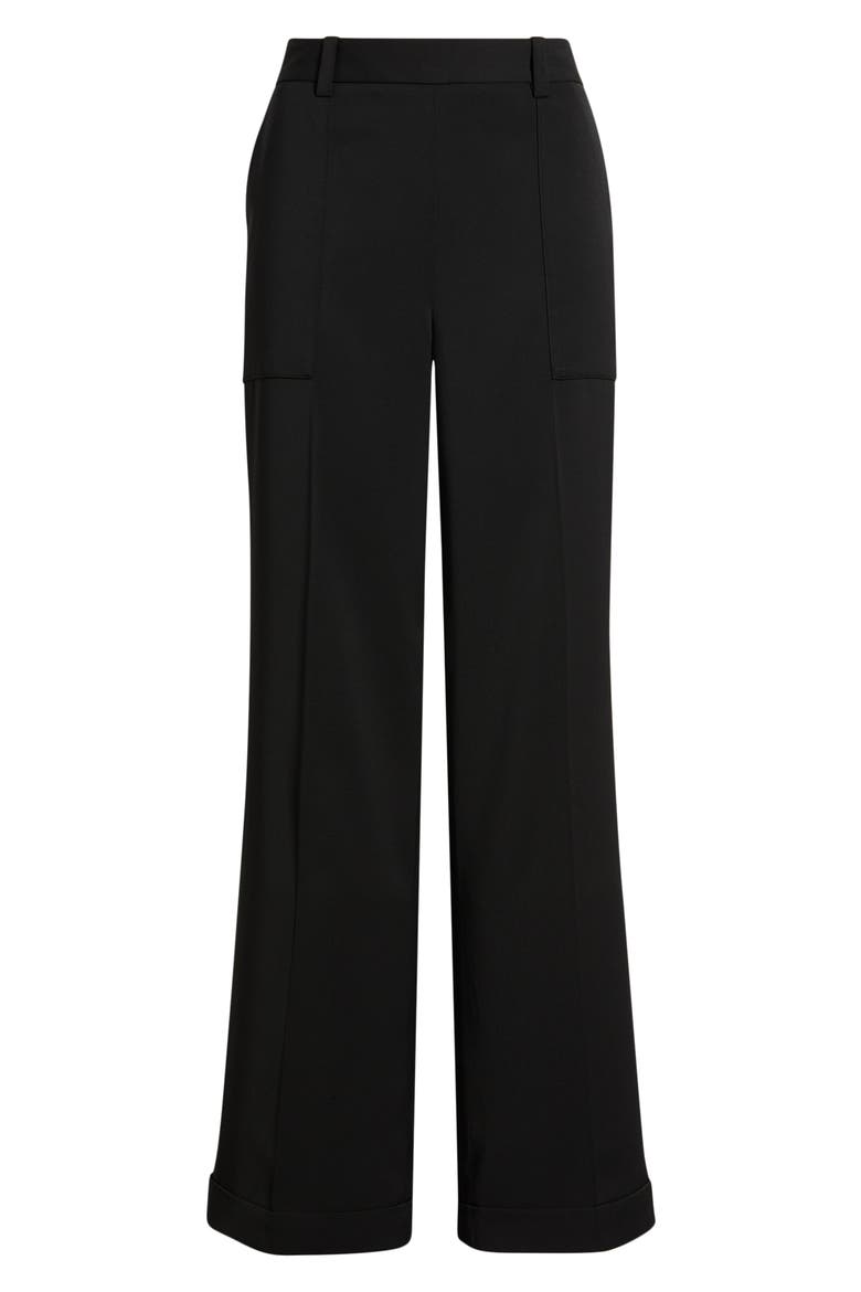 The Adrianna Flare Pants, Alternate, color, NOIR