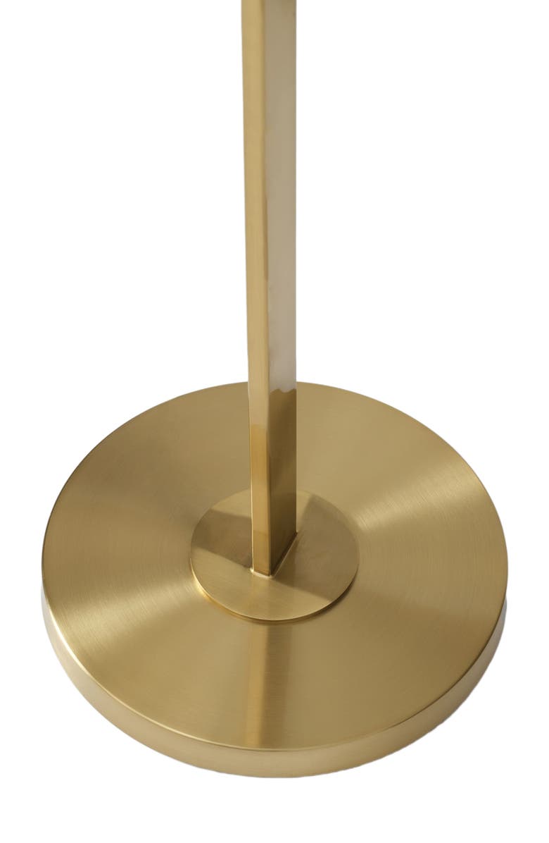 Brightech Nola 60" Dimmable LED Twisted Modern Floor Lamp with Glazed Glass Globes, Alternate, color, Antique Brass