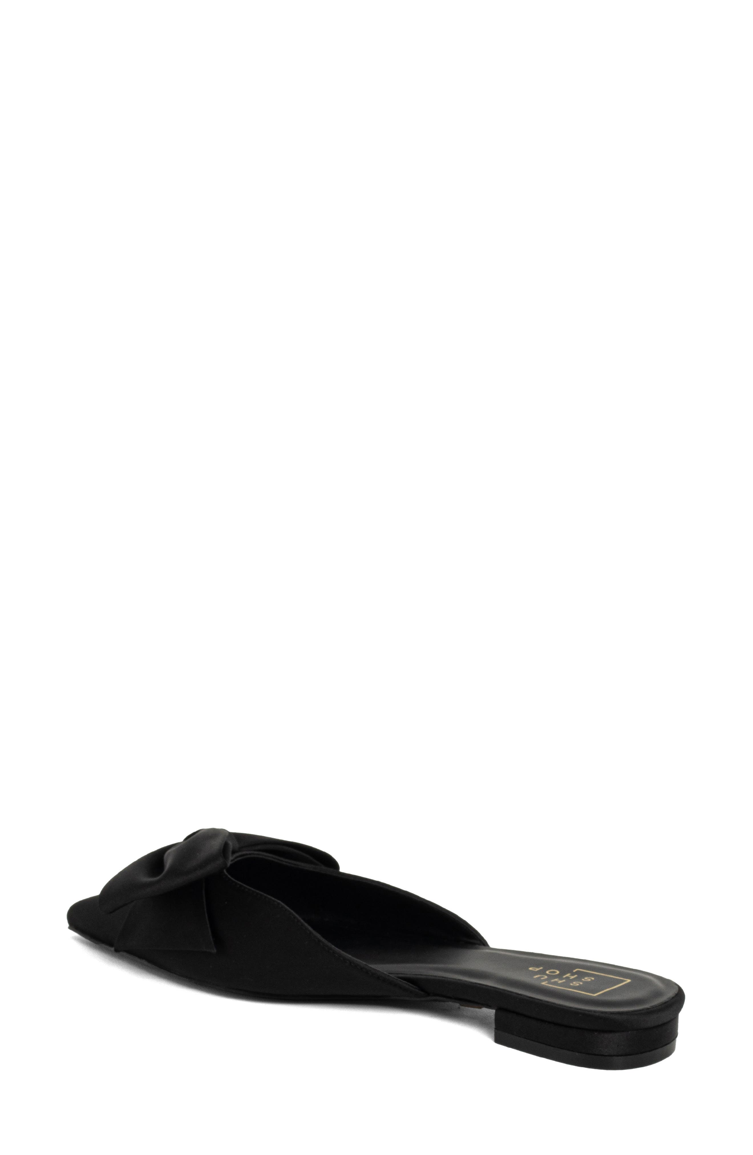 SHUSHOP Dorothy Pointed Toe Flat, Alternate, color, Black