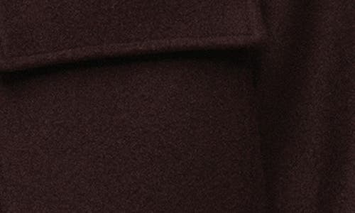 Mango Wool Blend Flannel Overshirt With Pockets In Burgundy