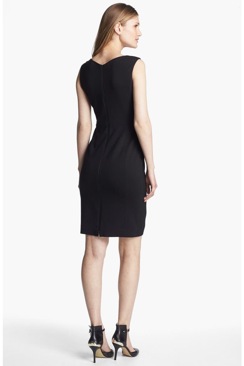 'Geneva Jacquard' Sheath Dress, Alternate, color, BLACK/ GOLD MULTI