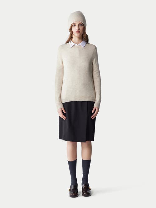 Gobi Mongolian Cashmere Cashmere Hat And Sweater Set In Birch