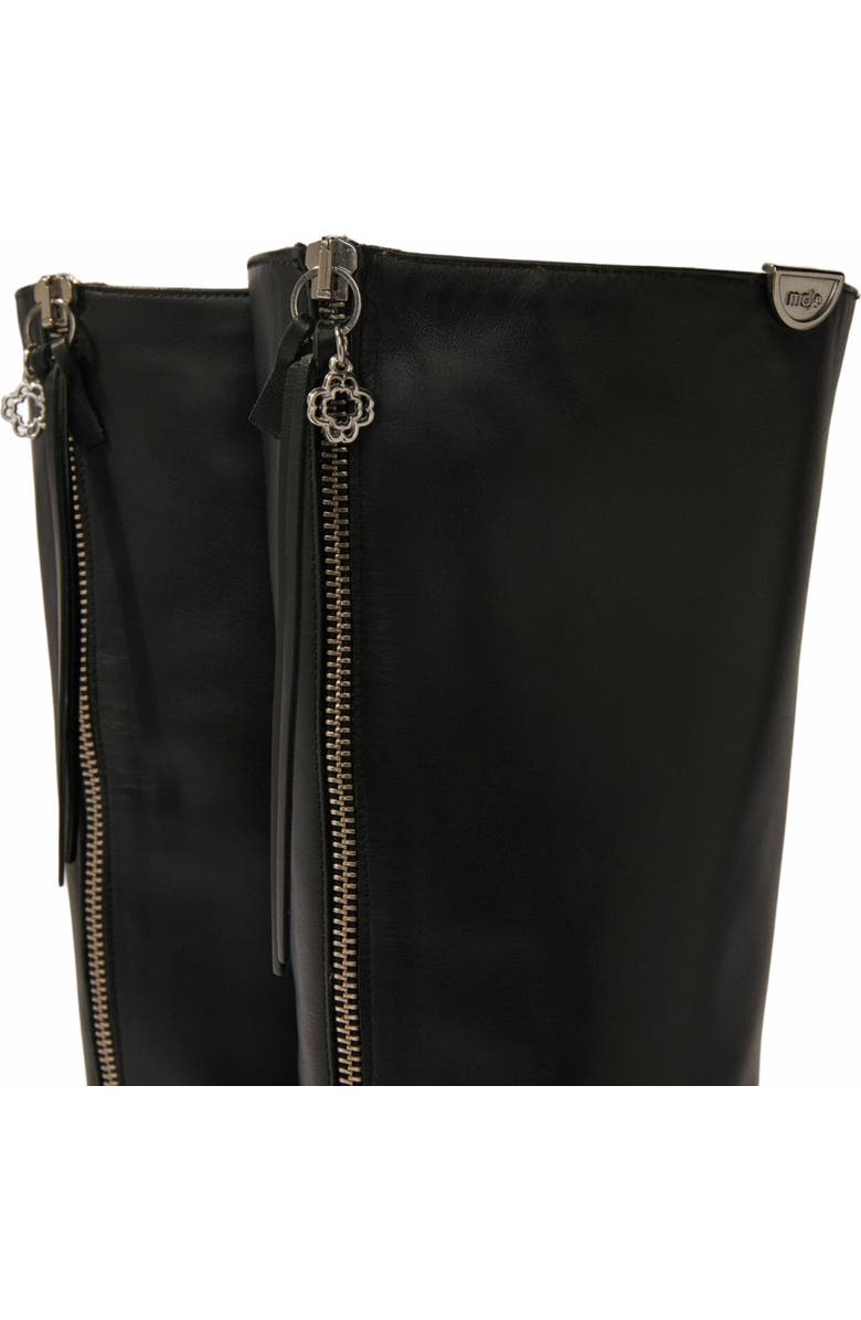 maje Pointed-toe leather boots, Alternate, color, Black