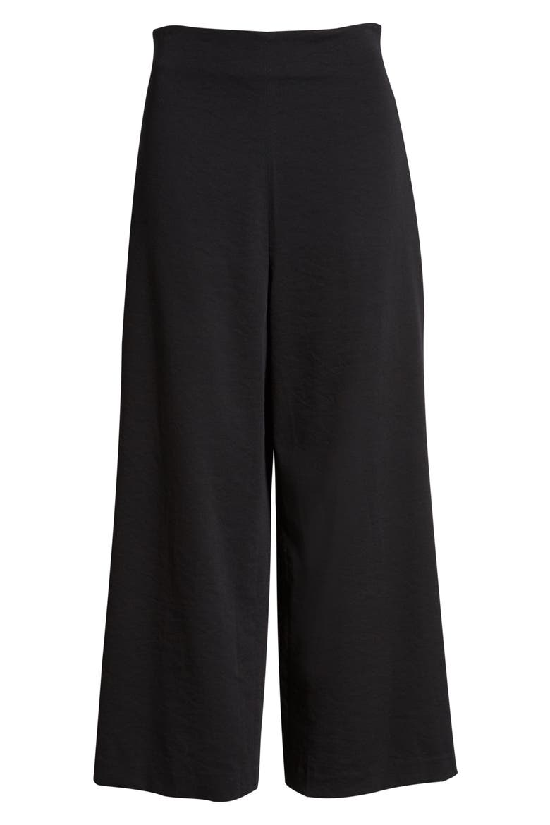 Wide Leg Pants, Alternate, color, BLACK