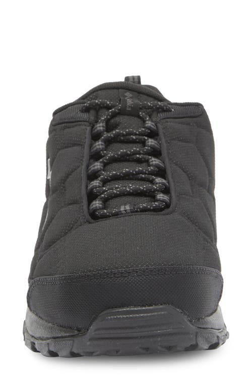 Columbia Firecamp Iii Waterproof Hiking Shoe In Black/dark Grey