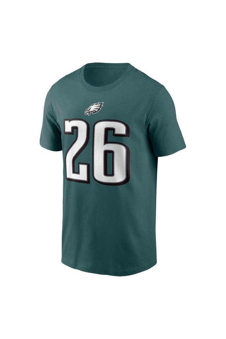 Men's Nike Saquon Barkley Midnight Green Philadelphia Eagles Player Name & Number T-Shirt, Alternate, color, Green