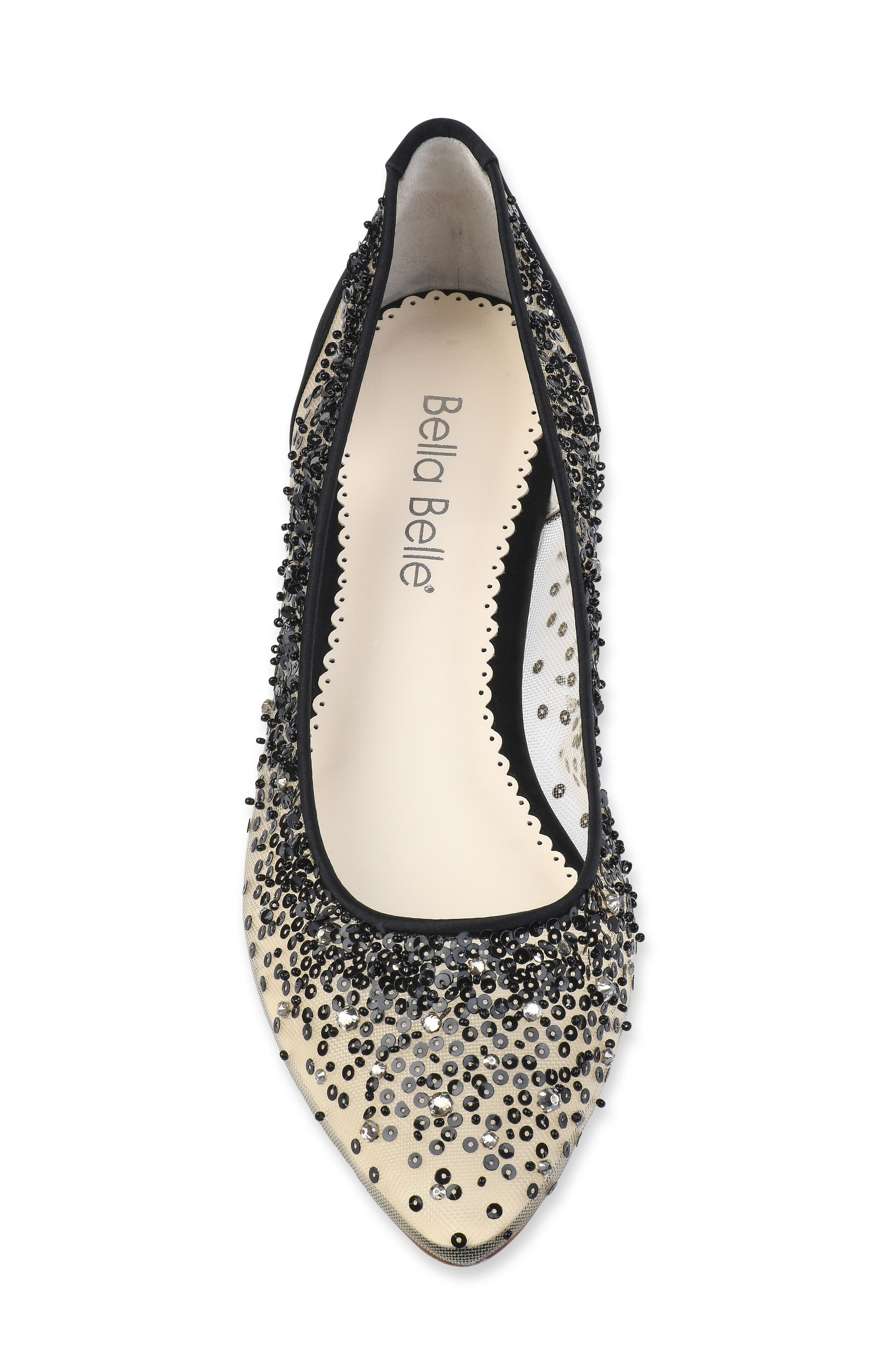 Bella Belle Ariel Sequin Flat, Alternate, color, 