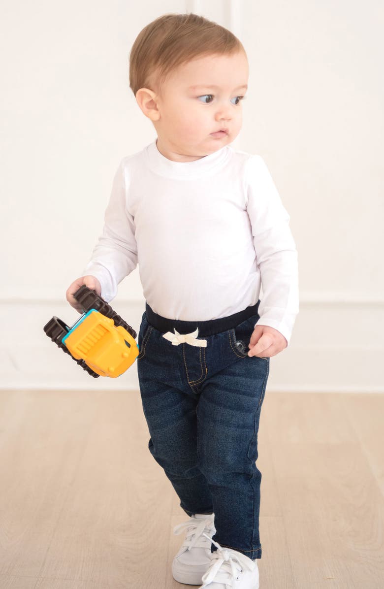 RuggedButts Drawstring Pull-On Jeans, Alternate, color, Blue