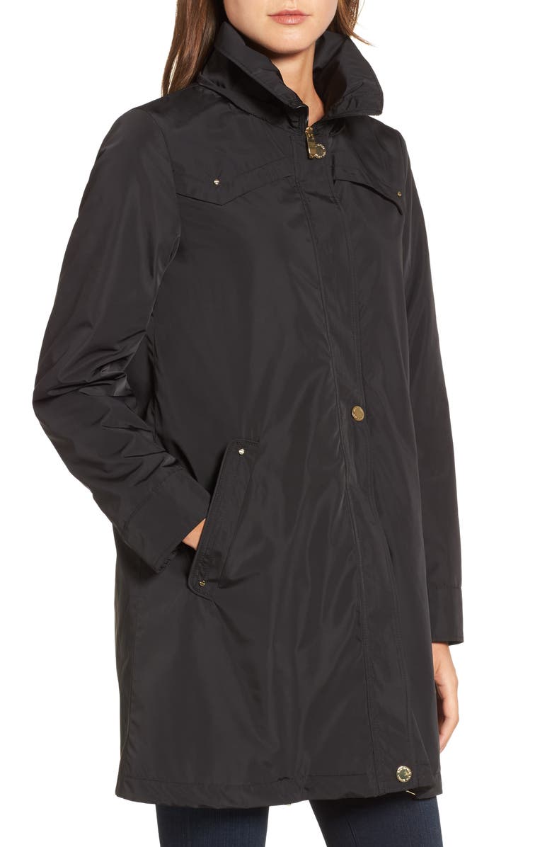 Via Spiga Hooded Packable Utility Coat, Alternate, color,