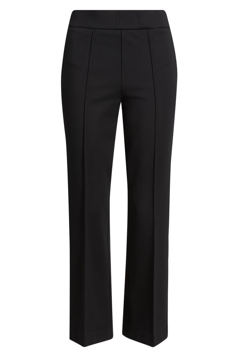 Ponte Pintuck Kick Flare Pants, Alternate, color, CLASSIC BLACK