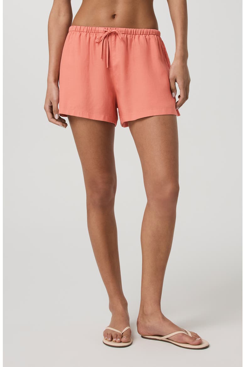 Trestles Twill Shorts, Main, color, SUN STONE