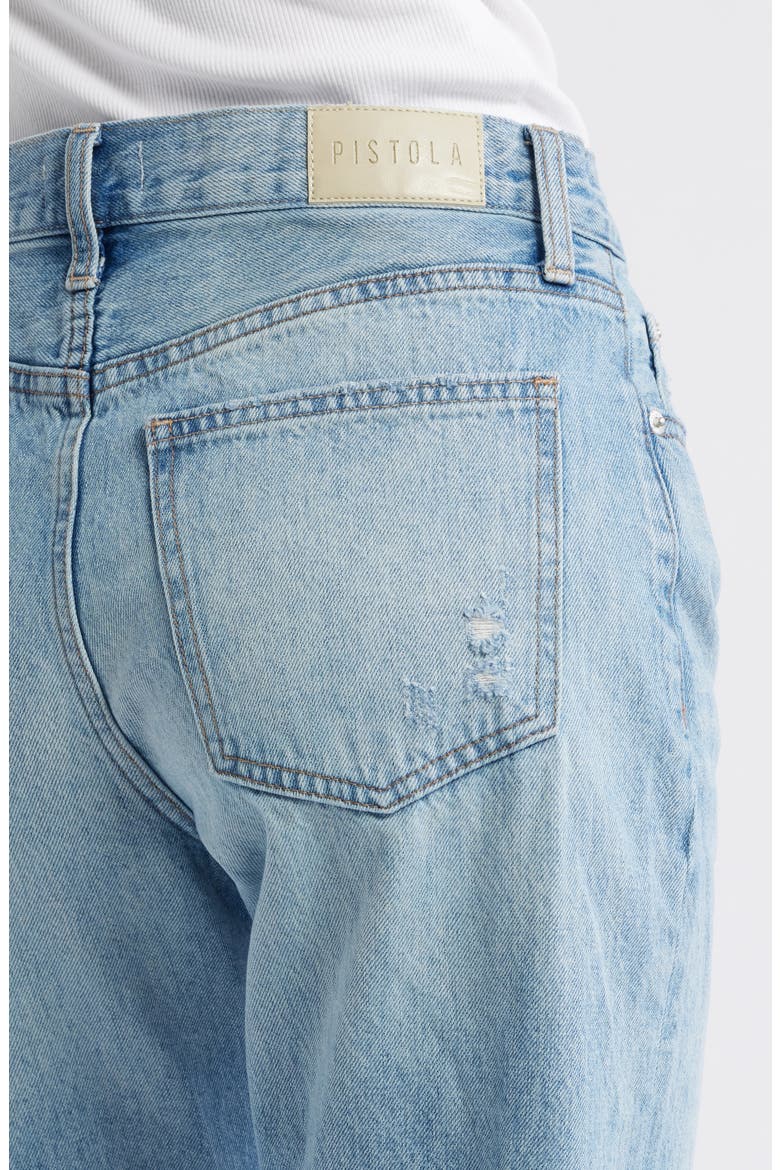 Lexi Distressed Crop Barrel Jeans, Alternate, color, BOWIE