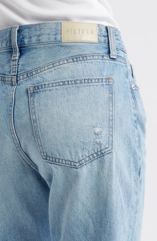 PISTOLA PISTOLA LEXI DISTRESSED ANKLE WIDE LEG JEANS