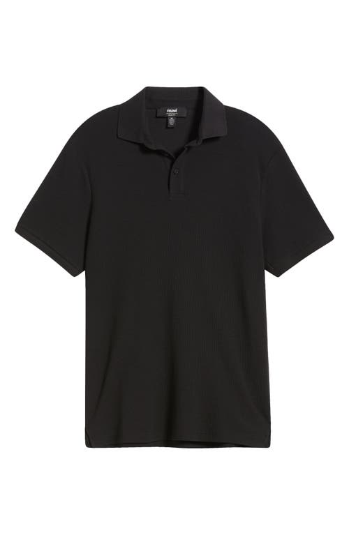 Mavi Jeans Slim Fit Black Cotton Polo