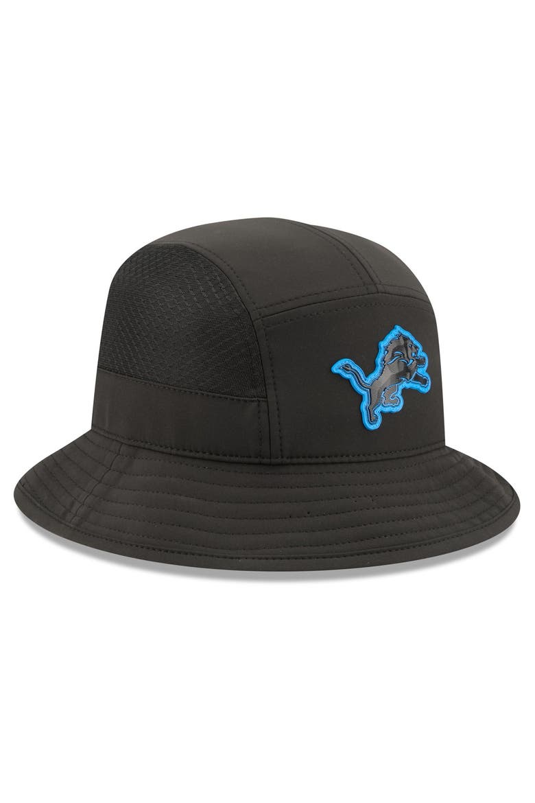Men's New Era Black Detroit Lions 2026 Sideline Bucket Hat, Alternate, color, Black