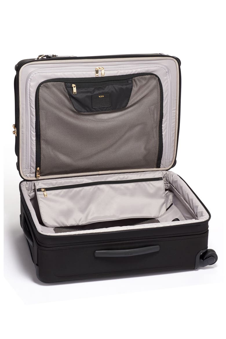 Short Trip 26-Inch Expandable 4-Wheel Packing Case, Alternate, color, BLACK/ GOLD