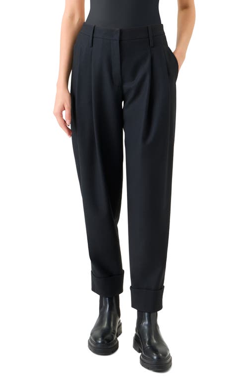 Akris Punto Franklyn Signature Virgin Wool Pants In Black